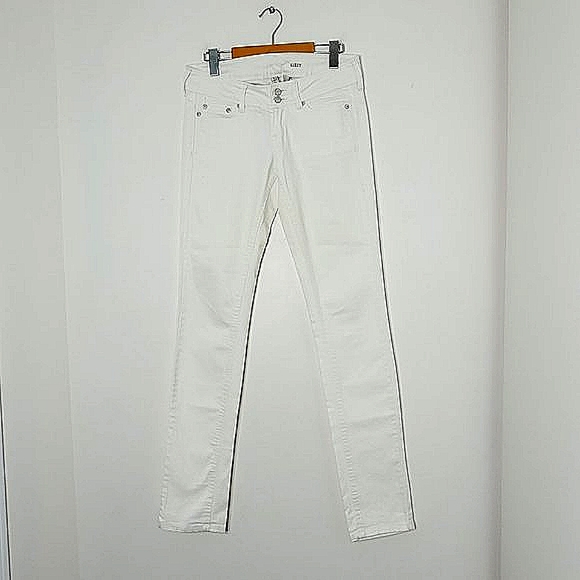 Mango Denim - Mango Jeans | Lizzy White Skinny Jeans Denim Pants Classic Five Pocket 4